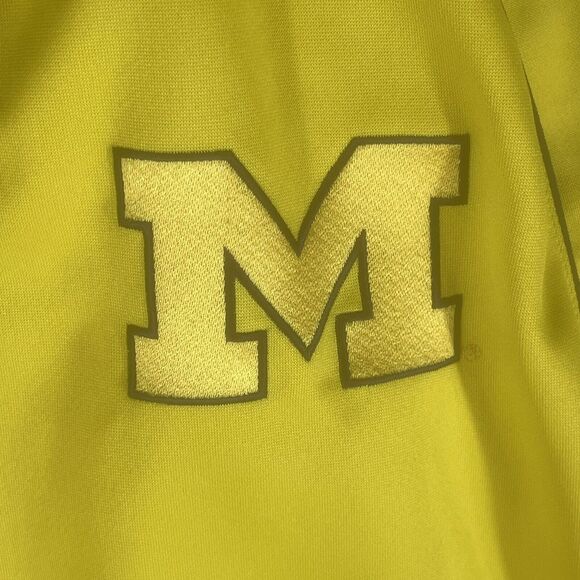 Adidas Michigan Wolverines Track Jacket Mens Size‎ L Full Zip Yellow Blue - Picture 3 of 9